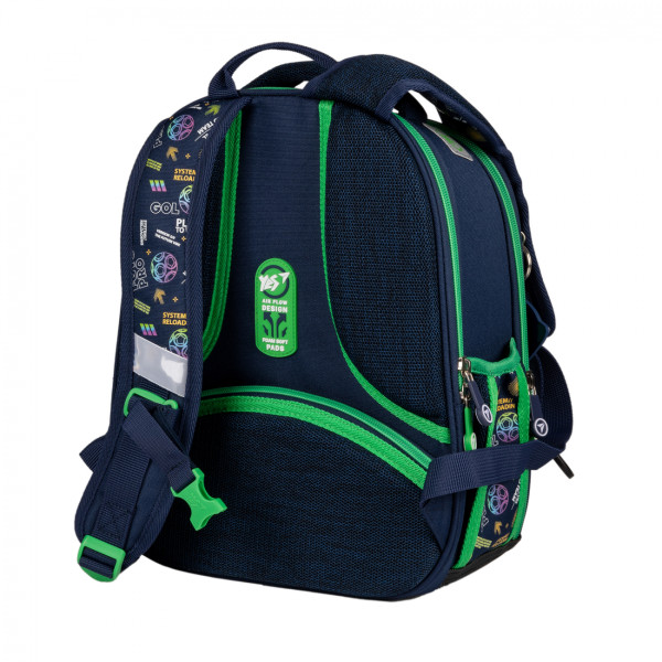 Школьный рюкзак YES Your Goal H-100, каркасный, два отделения, два боковых кармана Школьный рюкзак YES Your Goal H-100, каркасный, два отделения, два боковых кармана