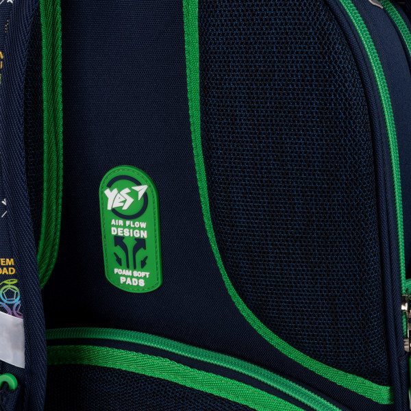 Школьный рюкзак YES Your Goal H-100, каркасный, два отделения, два боковых кармана Школьный рюкзак YES Your Goal H-100, каркасный, два отделения, два боковых кармана