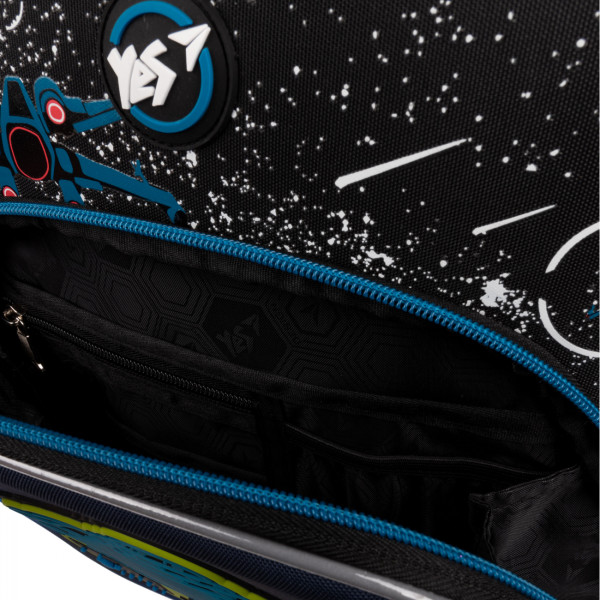 Ортопедический школьный рюкзак YES, полукаркасный на два отделения с фронтальными карманами. Ортопедический школьный рюкзак YES, полукаркасный на два отделения с фронтальными карманами.