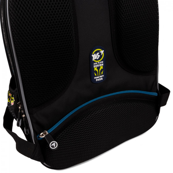 Ортопедический школьный рюкзак YES, полукаркасный на два отделения с фронтальными карманами. Ортопедический школьный рюкзак YES, полукаркасный на два отделения с фронтальными карманами.