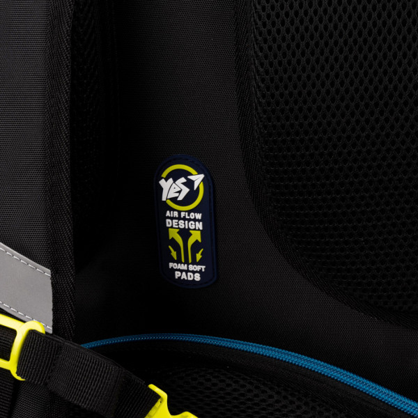 Ортопедический школьный рюкзак YES, полукаркасный на два отделения с фронтальными карманами. Ортопедический школьный рюкзак YES, полукаркасный на два отделения с фронтальными карманами.