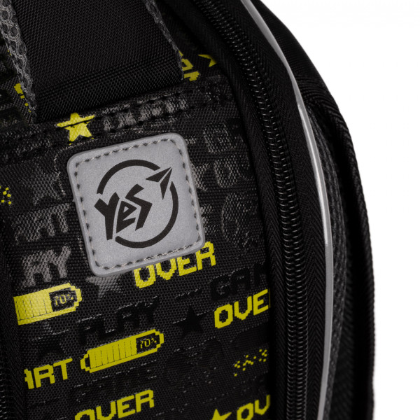 Рюкзак школьный каркасный Yes Game S-78 два отделения, фронтальный карман, боковые карманы Рюкзак школьный каркасный Yes Game S-78 два отделения, фронтальный карман, боковые карманы