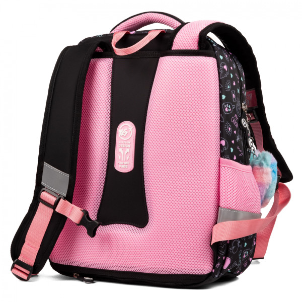 Рюкзак школьный мягкий Yes Perfect S-52 Ergo два отделения, два открытых боковых кармана, фронтальный карман Рюкзак школьный мягкий Yes Perfect S-52 Ergo два отделения, два открытых боковых кармана, фронтальный карман