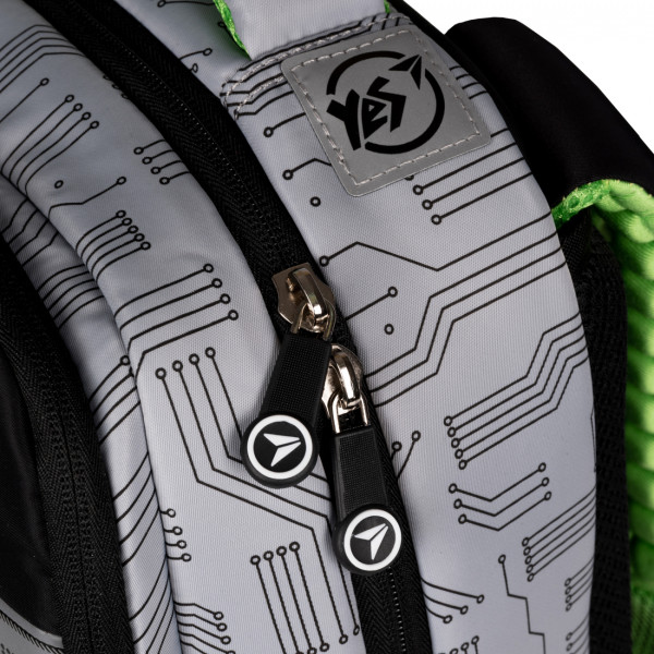 Ортопедичний шкільний рюкзак фірми YES, напівкаркасний на два відділення, фронтальні кишені Ортопедичний шкільний рюкзак фірми YES, напівкаркасний на два відділення, фронтальні кишені