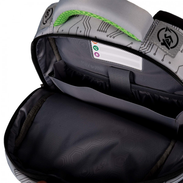 Ортопедичний шкільний рюкзак фірми YES, напівкаркасний на два відділення, фронтальні кишені Ортопедичний шкільний рюкзак фірми YES, напівкаркасний на два відділення, фронтальні кишені