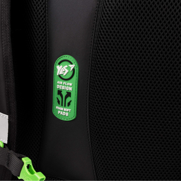 Рюкзак школьный мягкий Yes Minecraft S-52 Ergo два отделения, два открытых боковых кармана, фронтальный карман