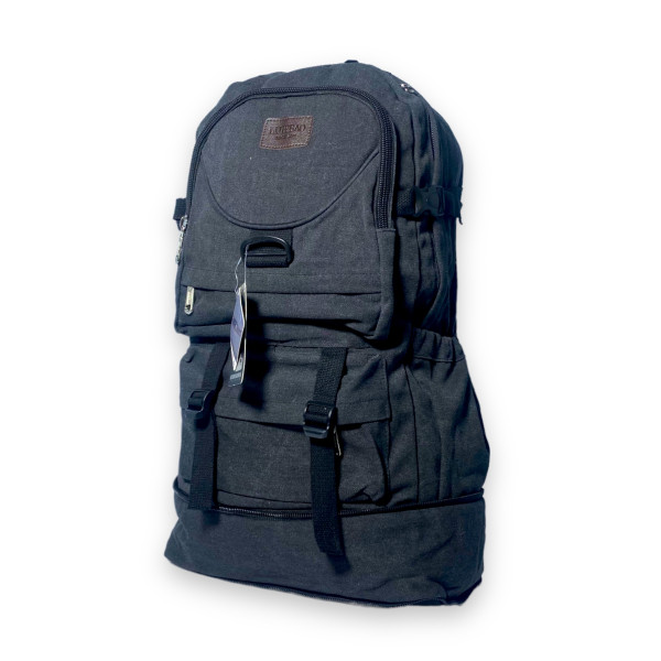 Брезентовий рюкзак з розширенням, 35 л, чорний