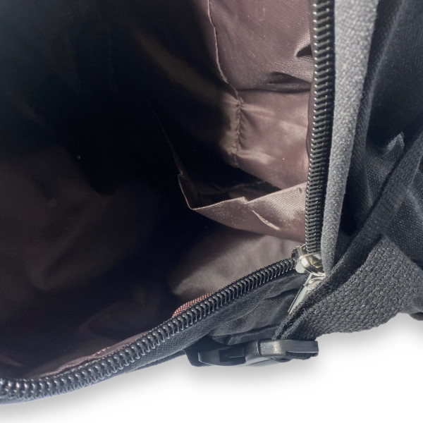 Брезентовий рюкзак з розширенням, 35 л, чорний Брезентовий рюкзак з розширенням, 35 л, чорний