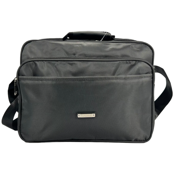 Сумка через плечо на 13 л, вместительная, многофункциональная, 5 отделений, серая