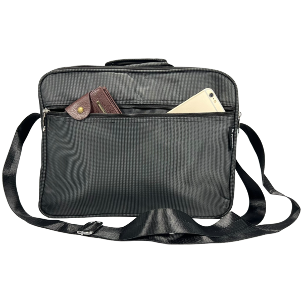 Сумка через плечо на 13 л, вместительная, многофункциональная, 5 отделений, серая