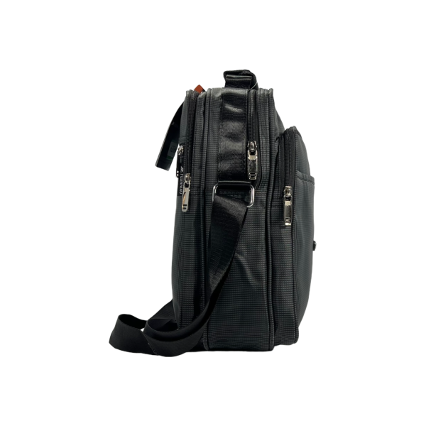 Сумка через плечо с застежкой на молнии, 5 отделений, удобная, вместительная, серая Сумка через плечо с застежкой на молнии, 5 отделений, удобная, вместительная, серая