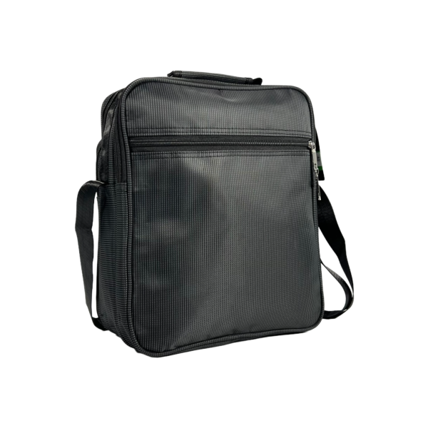 Сумка через плечо с застежкой на молнии, 5 отделений, удобная, вместительная, серая Сумка через плечо с застежкой на молнии, 5 отделений, удобная, вместительная, серая