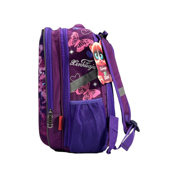 Школьный рюкзак на два отделения для девочки, фиолетовый Школьный рюкзак на два отделения для девочки, фиолетовый