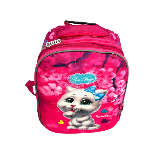 Шкільний рюкзак на два відділення, рожевий Шкільний рюкзак на два відділення, рожевий