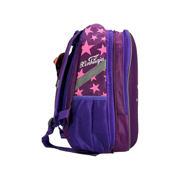 Школьный рюкзак на два отделения, авокадо, фиолетовый Школьный рюкзак на два отделения, авокадо, фиолетовый