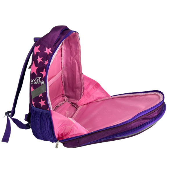 Школьный рюкзак на два отделения, авокадо, фиолетовый Школьный рюкзак на два отделения, авокадо, фиолетовый