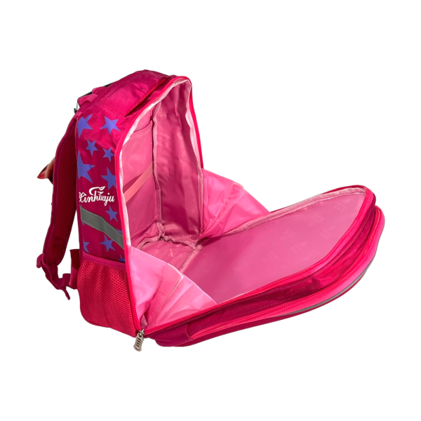 Школьный рюкзак для девочек с Авокадо на два отделения, розовый Школьный рюкзак для девочек с Авокадо на два отделения, розовый