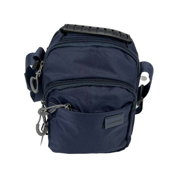 Стильна та компактна сумка через плече, п'ять відділень, 3 л, синя