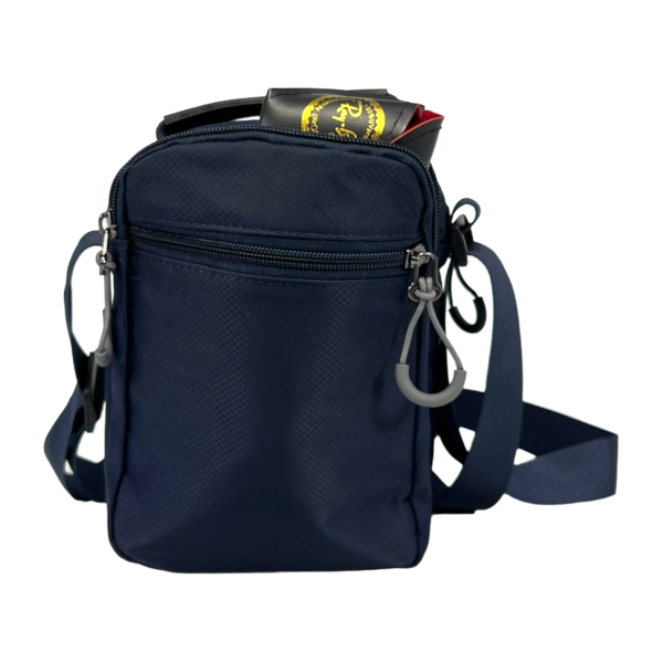 Стильна та компактна сумка через плече, п'ять відділень, 3 л, синя