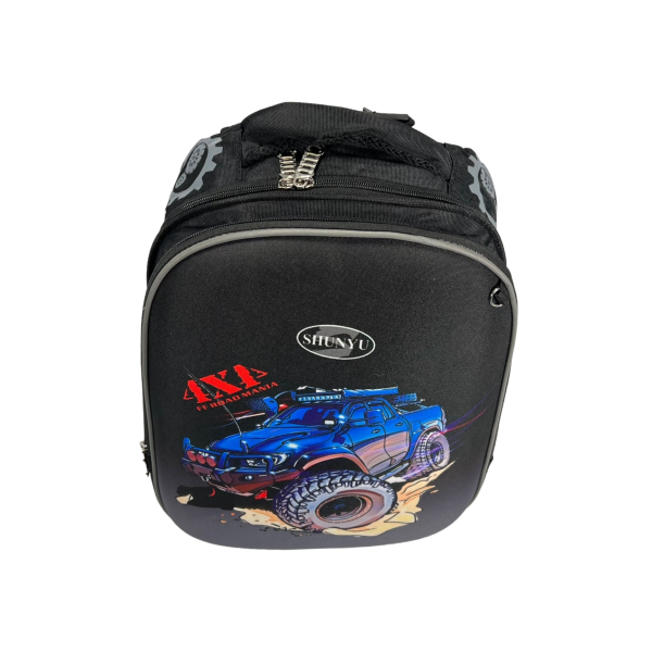 Школьный рюкзак для мальчика на два отделения, 16 л, черный Школьный рюкзак для мальчика на два отделения, 16 л, черный