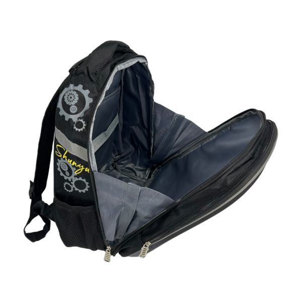 Школьный рюкзак для мальчика на два отделения, 16 л, черный Школьный рюкзак для мальчика на два отделения, 16 л, черный