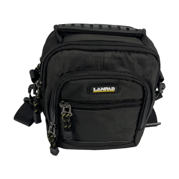 Компактна та зручна сумка через плече на 2 л, 4 відділення, застібка на блискавці, чорна