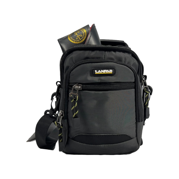 Мужская сумка через плечо серого цвета, 2 л, 4 отделения Мужская сумка через плечо серого цвета, 2 л, 4 отделения