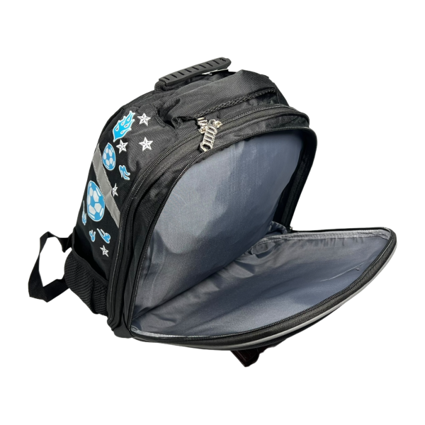 Школьный рюкзак на два отделения, черный Школьный рюкзак на два отделения, черный