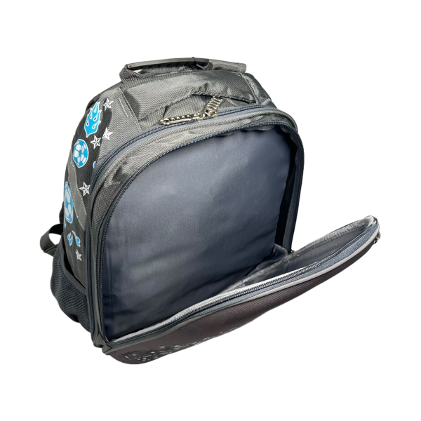 Школьный рюкзак для мальчиков на два отделения, серый Школьный рюкзак для мальчиков на два отделения, серый