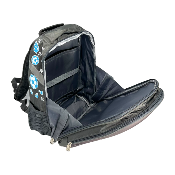 Школьный рюкзак для мальчиков на два отделения, серый Школьный рюкзак для мальчиков на два отделения, серый