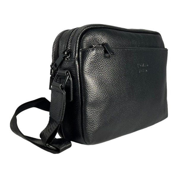 Стильна, елегантна сумка через плече на три відділення з натуральної шкіри Стильна, елегантна сумка через плече на три відділення з натуральної шкіри