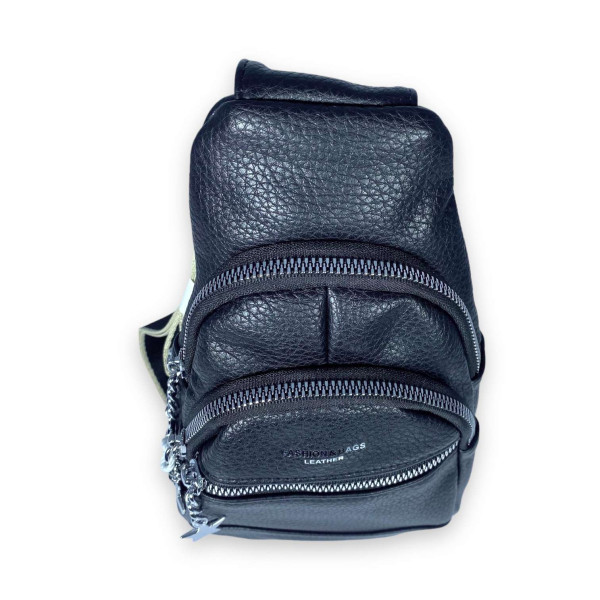 Сумка слинг женская через плечо Fashion&bags два отделения экокожа размеры 25*15*7см черный Сумка слинг женская через плечо Fashion&bags два отделения экокожа размеры 25*15*7см черный