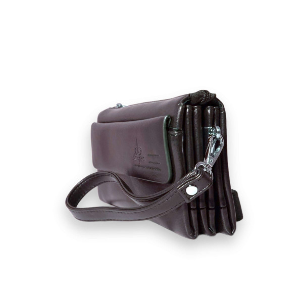 Мужской кошелек Langsa клатч три отдела дополнительный ремень в комплекте размер: 20*12*5 см коричневый Мужской кошелек Langsa клатч три отдела дополнительный ремень в комплекте размер: 20*12*5 см коричневый