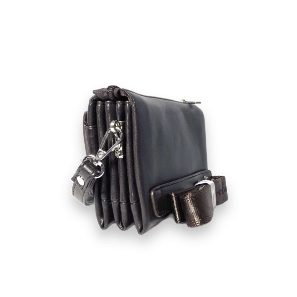 Мужской кошелек Langsa клатч три отдела дополнительный ремень в комплекте размер: 20*12*5 см коричневый Мужской кошелек Langsa клатч три отдела дополнительный ремень в комплекте размер: 20*12*5 см коричневый