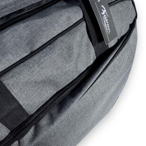 Дорожная сумка на одно отделение, 59 л, серая