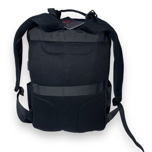 Стильный городской рюкзак на 25 л, два отделения, два фронтальных кармана, USB кабель, черный Стильный городской рюкзак на 25 л, два отделения, два фронтальных кармана, USB кабель, черный