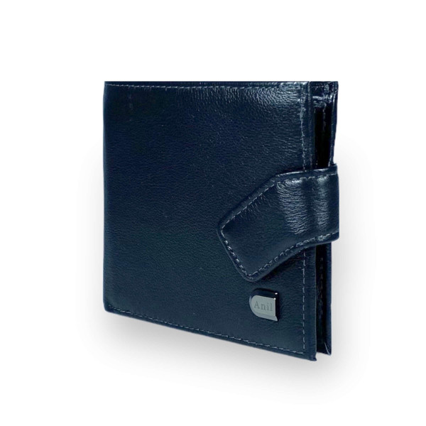 Гаманець чоловічий, шкіряний, 2 відділи для купюр, 10 для карток, колір чорний Гаманець чоловічий, шкіряний, 2 відділи для купюр, 10 для карток, колір чорний