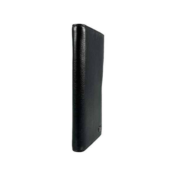 Мужской кошелек из натуральной кожи черного цвета Anil