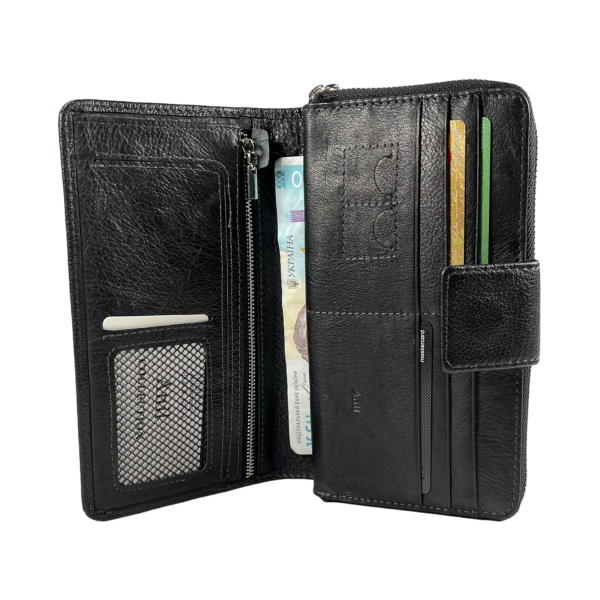 Чоловіче портмоне з 5 відділами для купюр з натуральної шкіри
