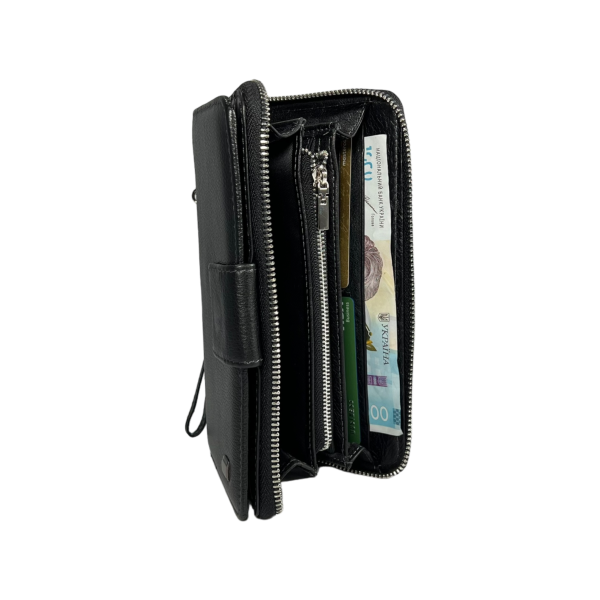 Чоловіче портмоне з 5 відділами для купюр з натуральної шкіри