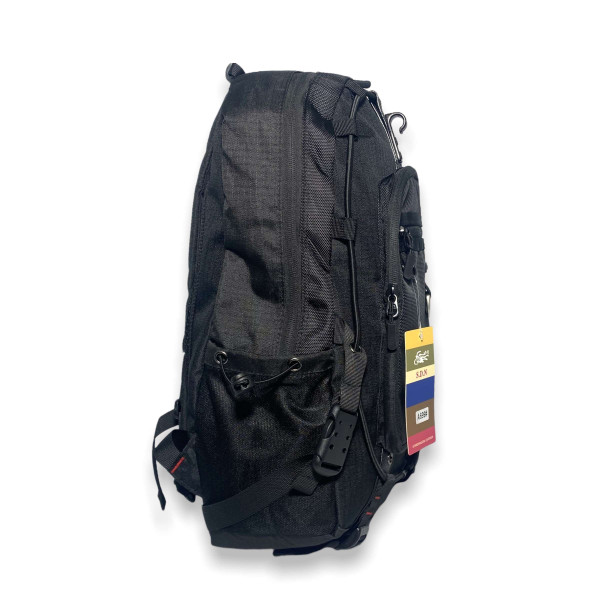 Городской рюкзак 24 л, один отдел, ткань полиэстер, черный