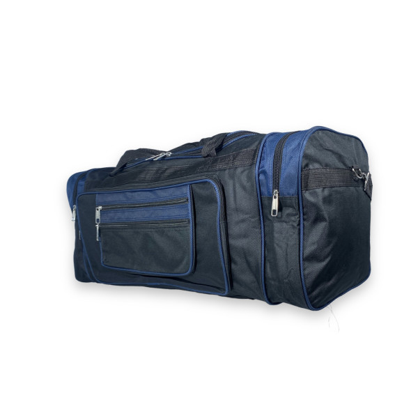 Дорожня сумка велика 100 л mTs одне відділення бокові кишені ремінь розмір 80*35*35 см чорно-синій