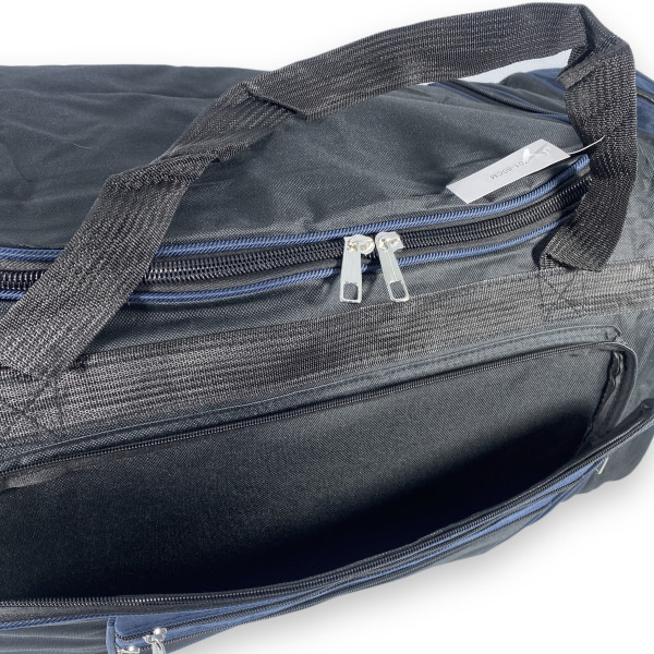 Дорожня сумка велика 100 л mTs одне відділення бокові кишені ремінь розмір 80*35*35 см чорно-синій