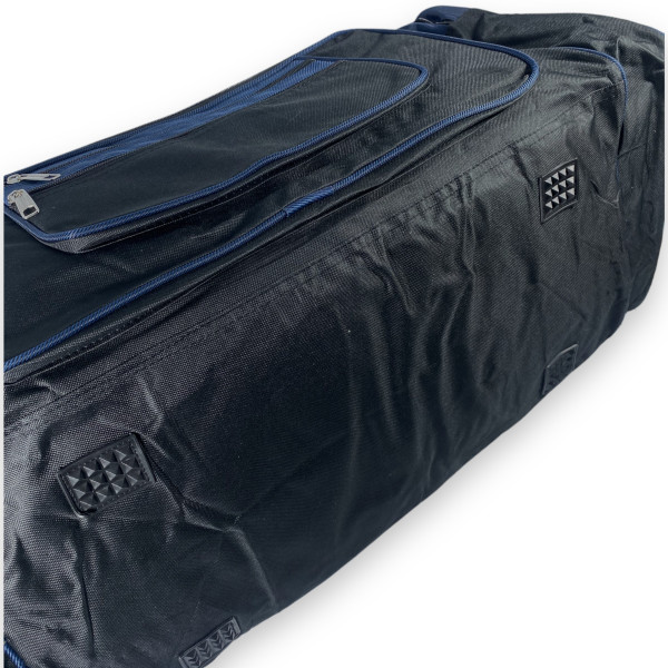 Дорожня сумка велика 100 л mTs одне відділення бокові кишені ремінь розмір 80*35*35 см чорно-синій