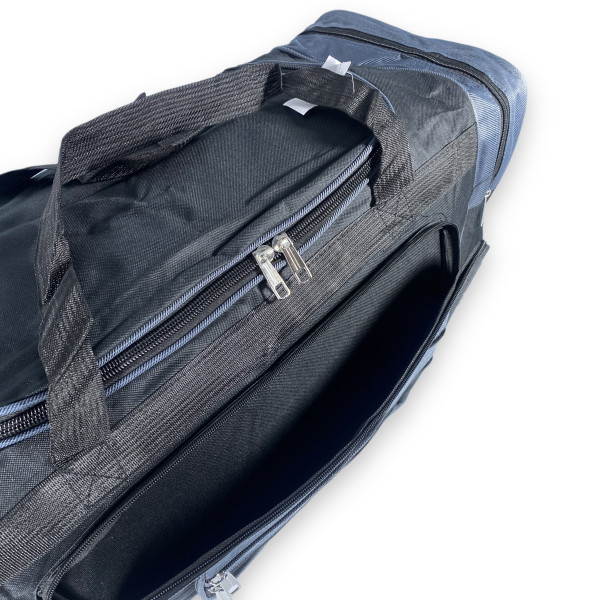 Дорожня сумка велика 100 л  mTs одне відділення бокові кишені ремінь розмір 80*35*35 см чорно-сірий