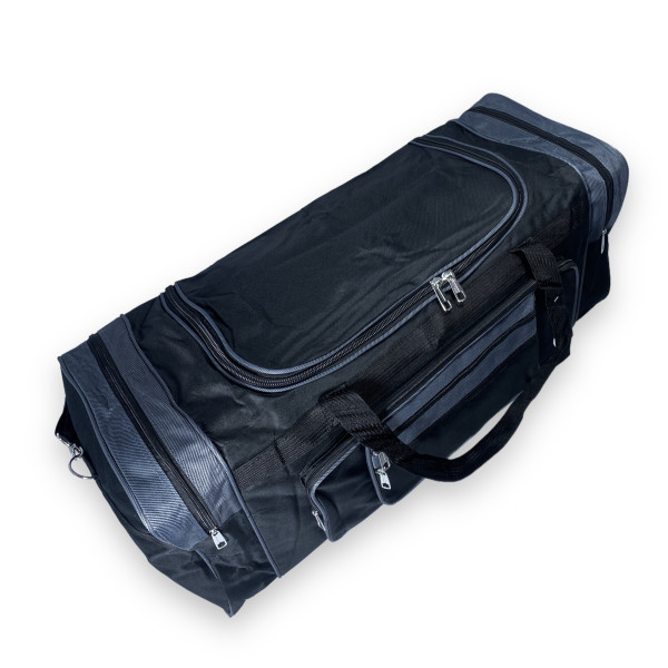 Дорожня сумка велика 100 л  mTs одне відділення бокові кишені ремінь розмір 80*35*35 см чорно-сірий