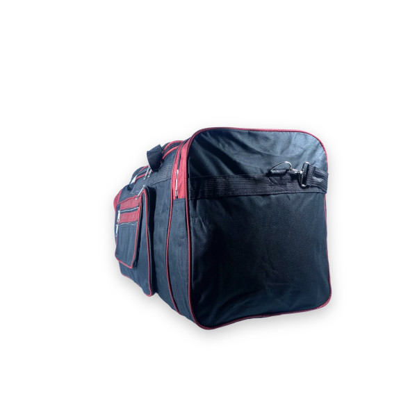 Дорожня сумка велика 100 л  mTs одне відділення бокові кишені ремінь розмір 80*35*35 см чорно-червона