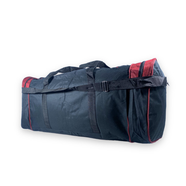 Дорожня сумка велика 100 л  mTs одне відділення бокові кишені ремінь розмір 80*35*35 см чорно-червона