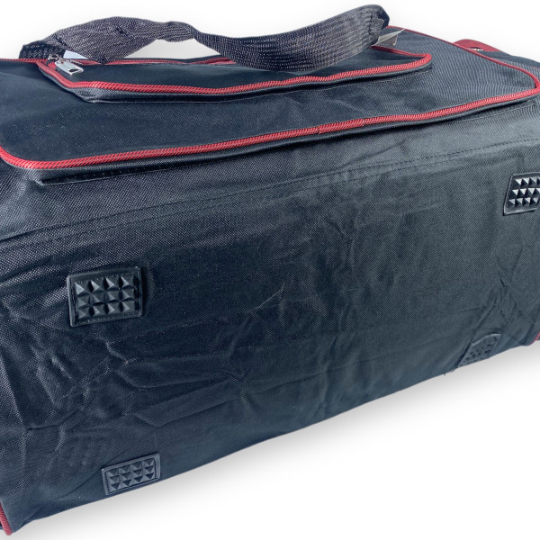 Дорожня сумка велика 100 л  mTs одне відділення бокові кишені ремінь розмір 80*35*35 см чорно-червона