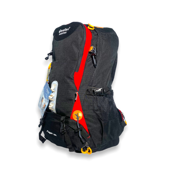 Туристичний рюкзак, 38 л, два відділи, внутрішні кишені, нижня кишеня. стяжки, чорний